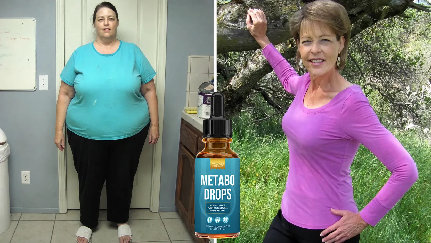 Metabo Drops before and after results comparison
